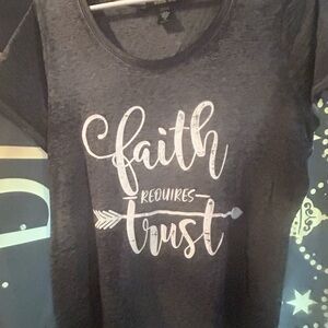 Faith-Inspired Black Tee
